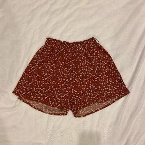 floral print flowy shorts
